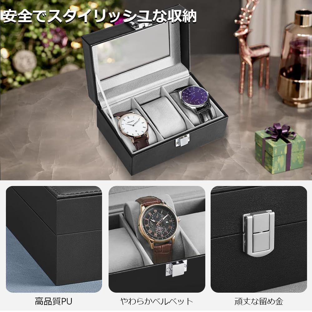 腕時計 12本 収納 高級感あふれるカーボンファイバー仕上げ 【公式通販】