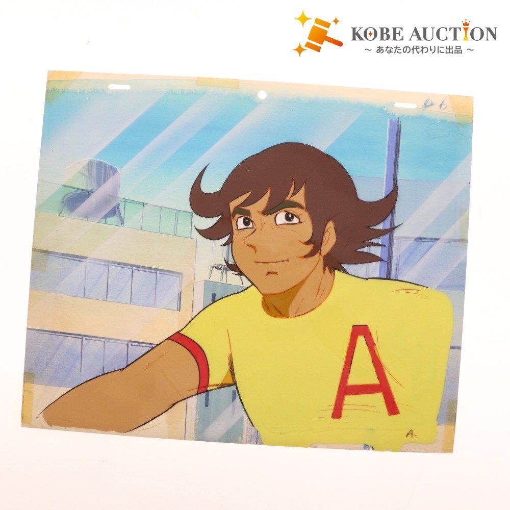 □ デビルマン 背景付き セル 不動明 小松原一男 アニメ セル画 1972