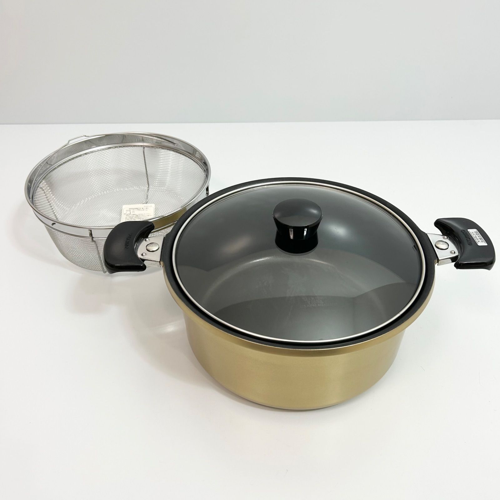 YOSHINO ヨシノ エルクック 26cm 6.2ℓ ゴールドシリーズ 両手鍋