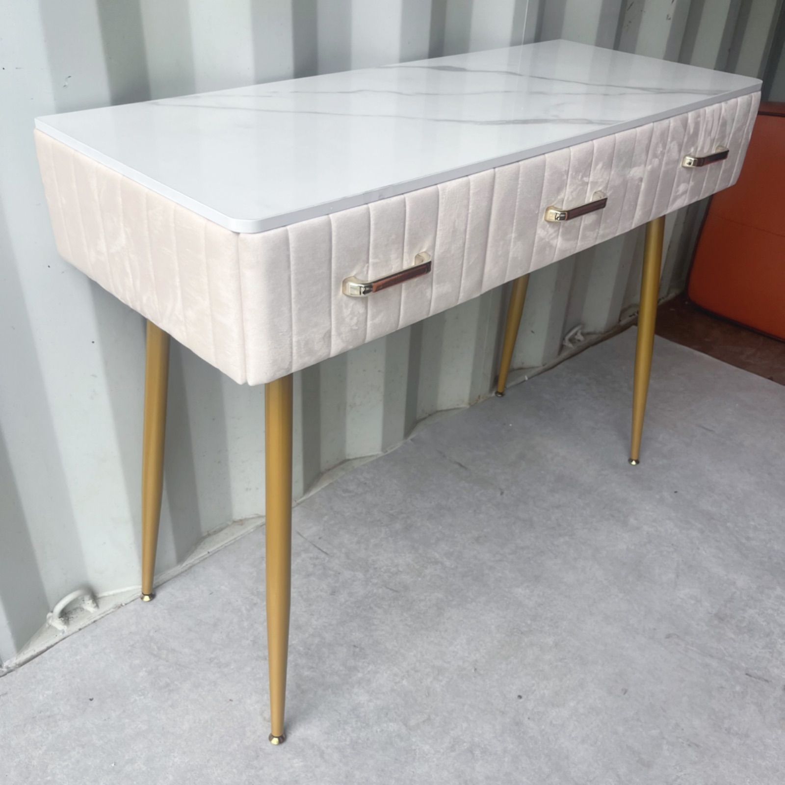 取付無料！大理石風天板 ベルベッド おしゃれインテリア姫系ドレッサー