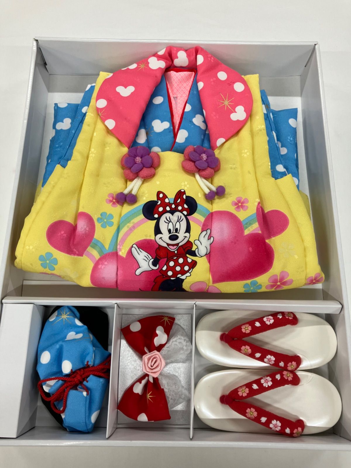 Walt Disney 七五三3歳女の子 ミッキー&ミニー 被布セット Walt Disney