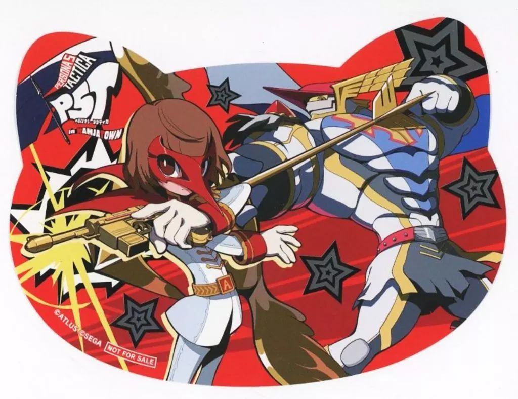 中古】キャラカード 明智吾郎＆ロビンフッド ねこ型イラストシート