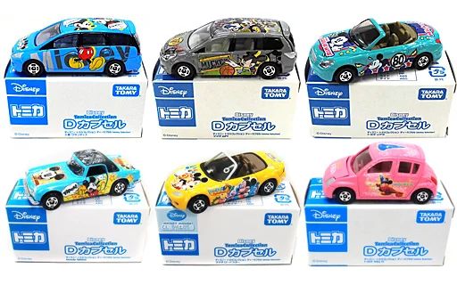 中古】トミカ 全6種セット 「ディズニー トミカコレクション Dカプセル