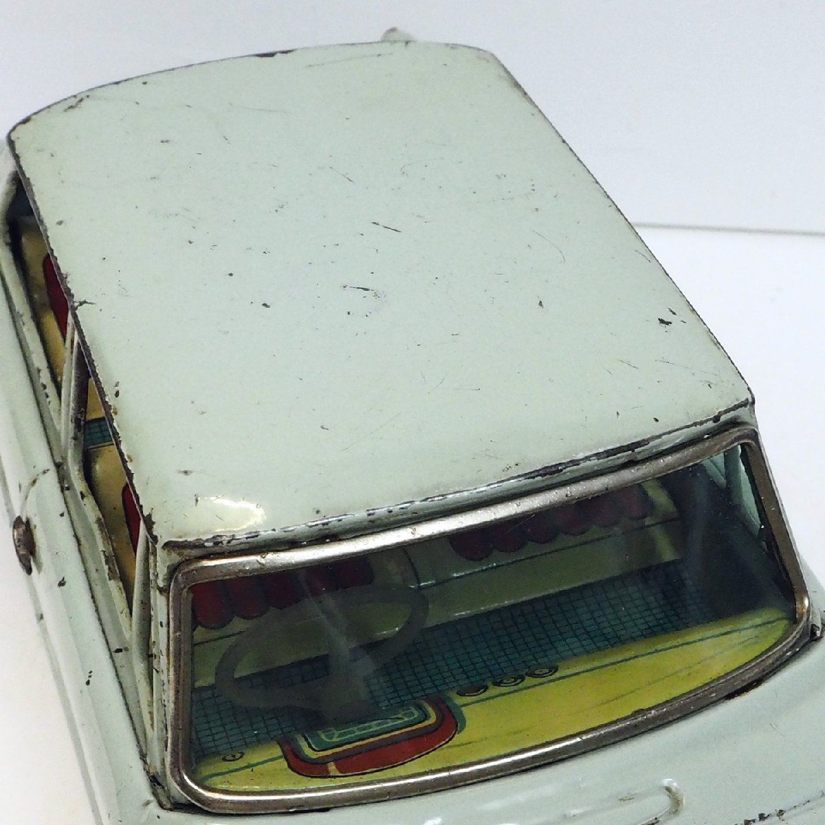 萬代屋【トヨタ パブリカ TOYOTA PUBLICA 黄緑グリーン】ブリキ