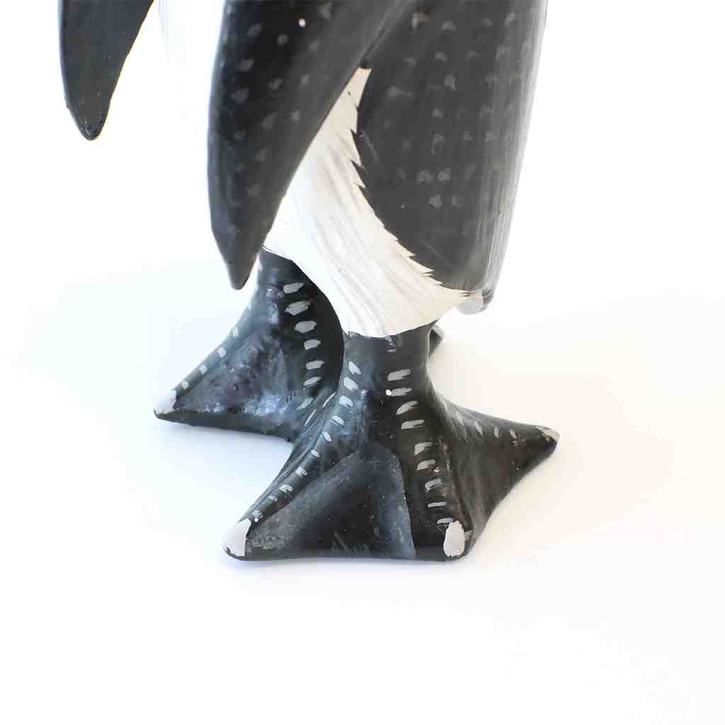 TMC 木彫ペンギン H20 20cm 10224-800-808 置物 インテリア バリ