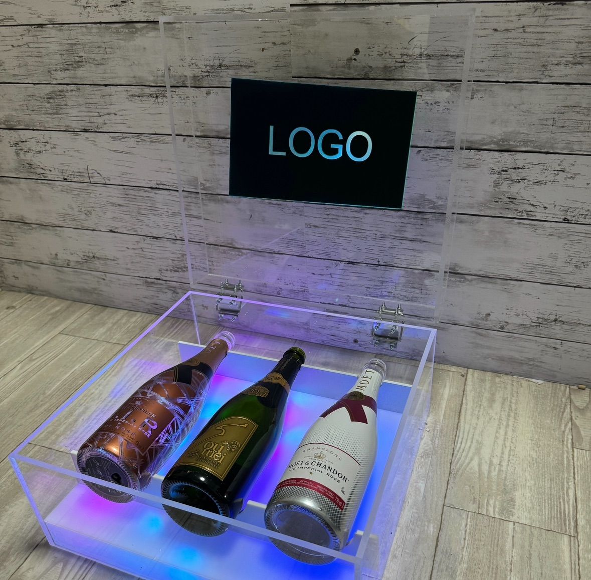シャンパン ケース LED ディスプレイ アタッシュケース ブラックホール
