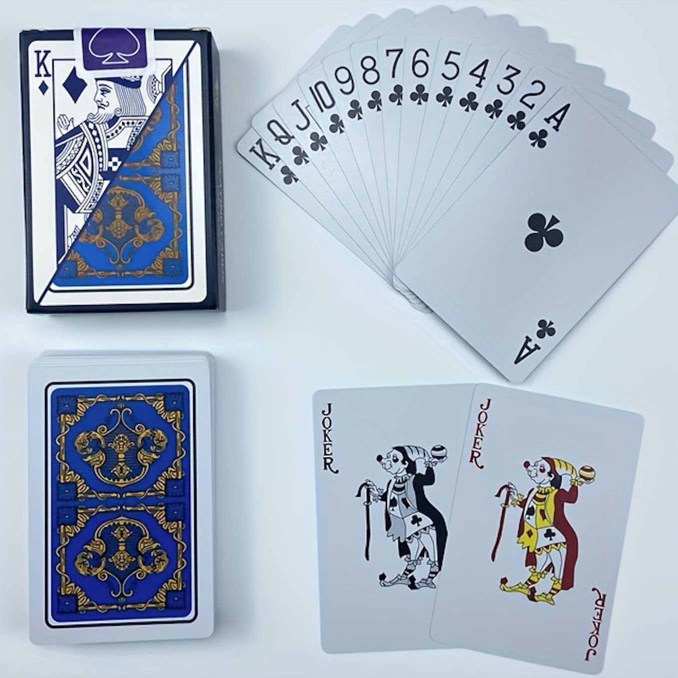 トランプ ブルー プラスチック 青 防水 マジック 手品 高級感 耐久性