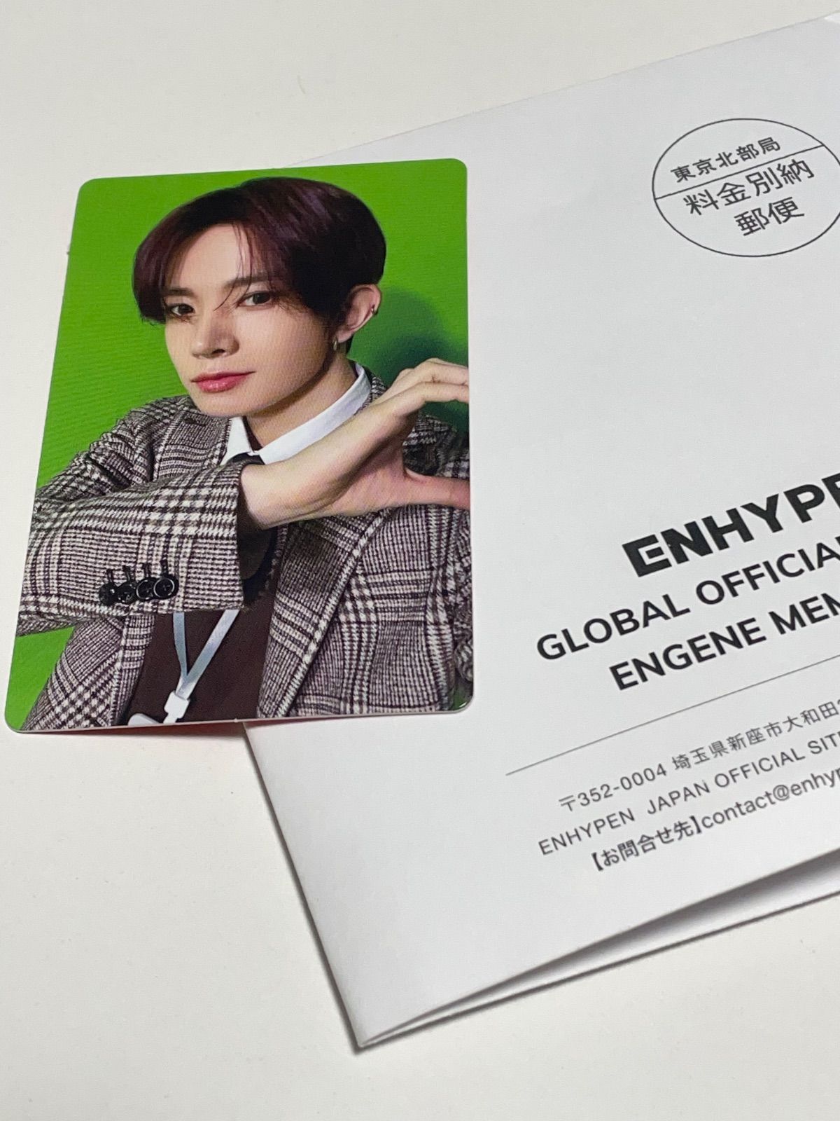 ENHYPEN アンケートトレカ ヒスン 即日発送 ENHYPEN ヒスン FC 1000人