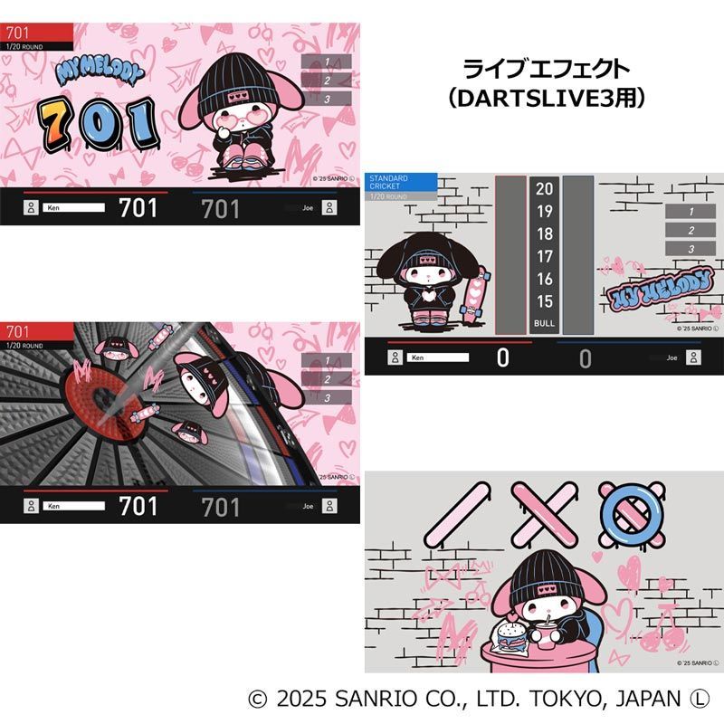 全国送料無料】Sanrio characters ダーツセット with DARTSLIVE CARD