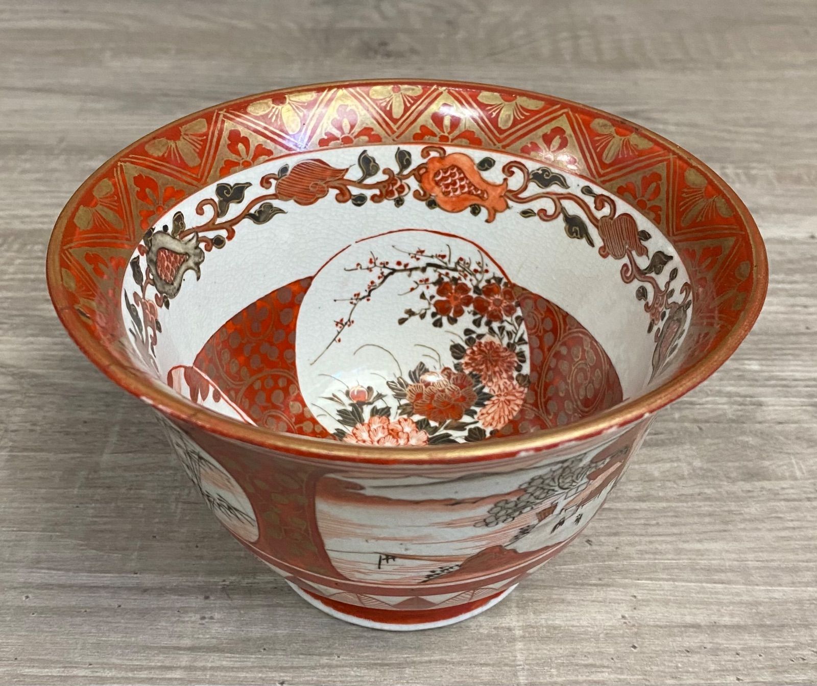 九谷焼 大日本九谷 赤絵金彩 鉢 盛鉢 和食器 骨董品 - メルカリ