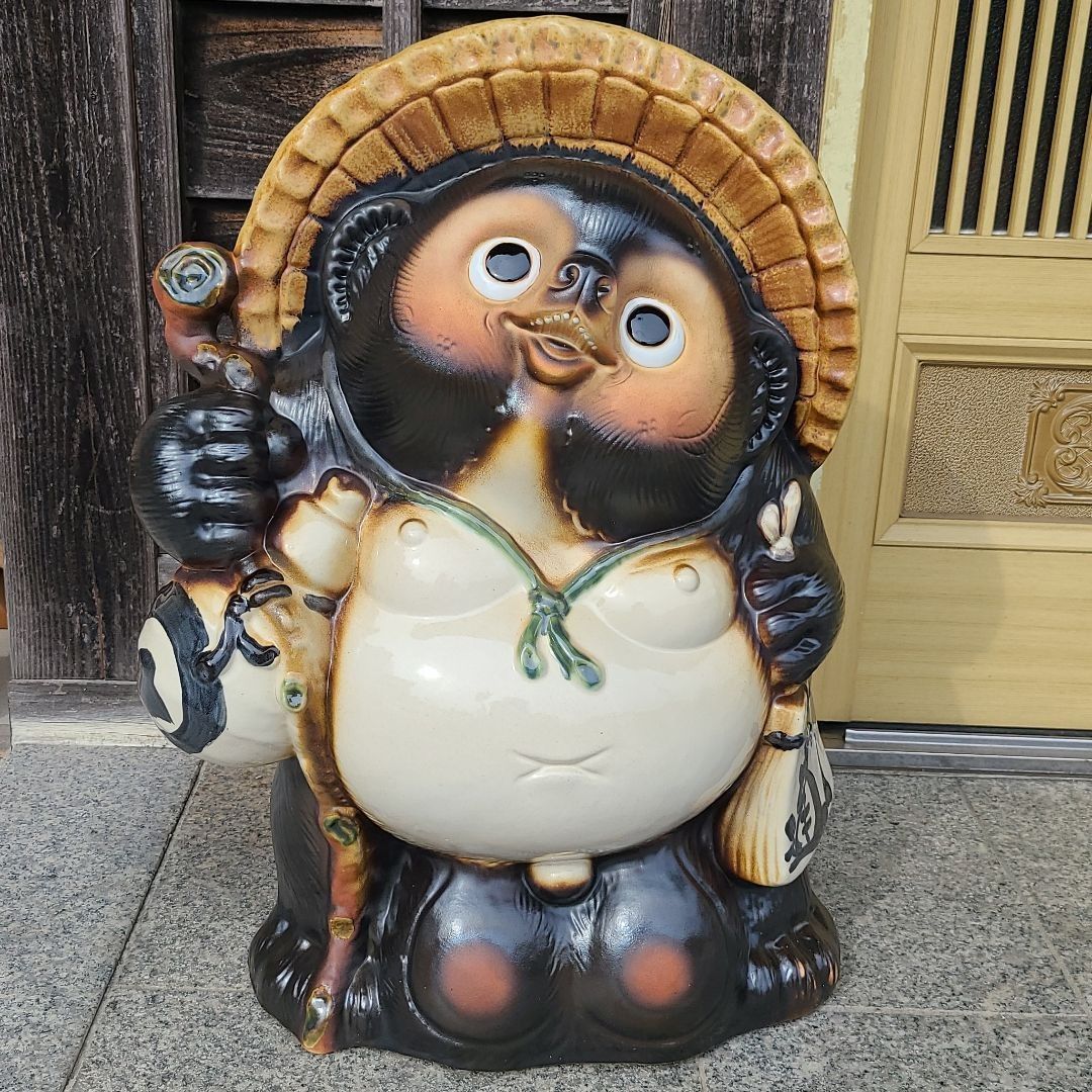 チョーチョー縁起物❗信楽焼福狸 高さ42cm