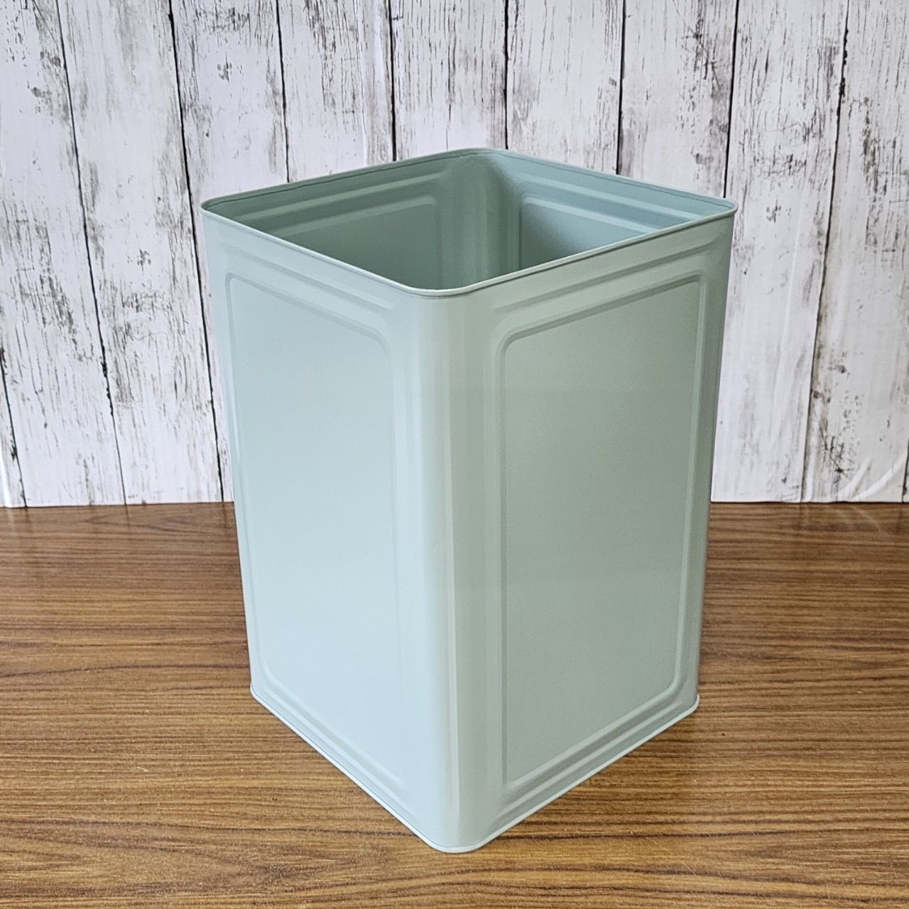 蓋付きリメイク一斗缶（取手付きダークブラウン✖️グリーン） 収納