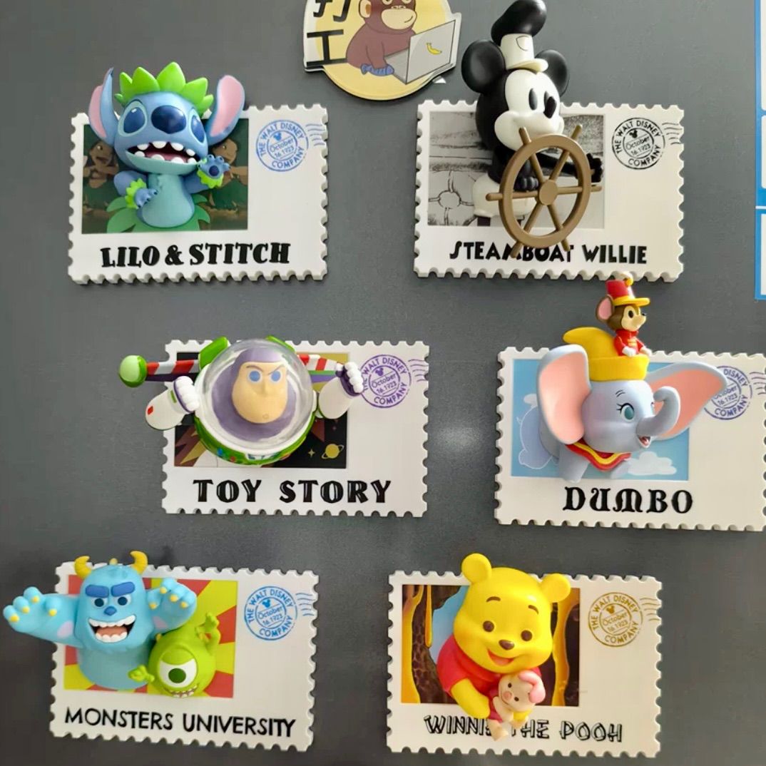被りなし6種セット 海外 限定 ディズニー MINISO レトロ 切手 シリーズ