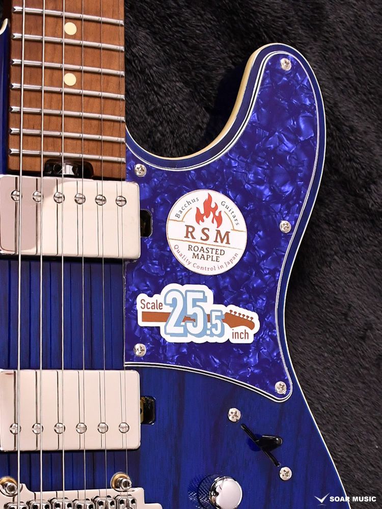 Bacchus バッカス エレキギター TACTICS24-ASH/RSM STB (BLUE PG