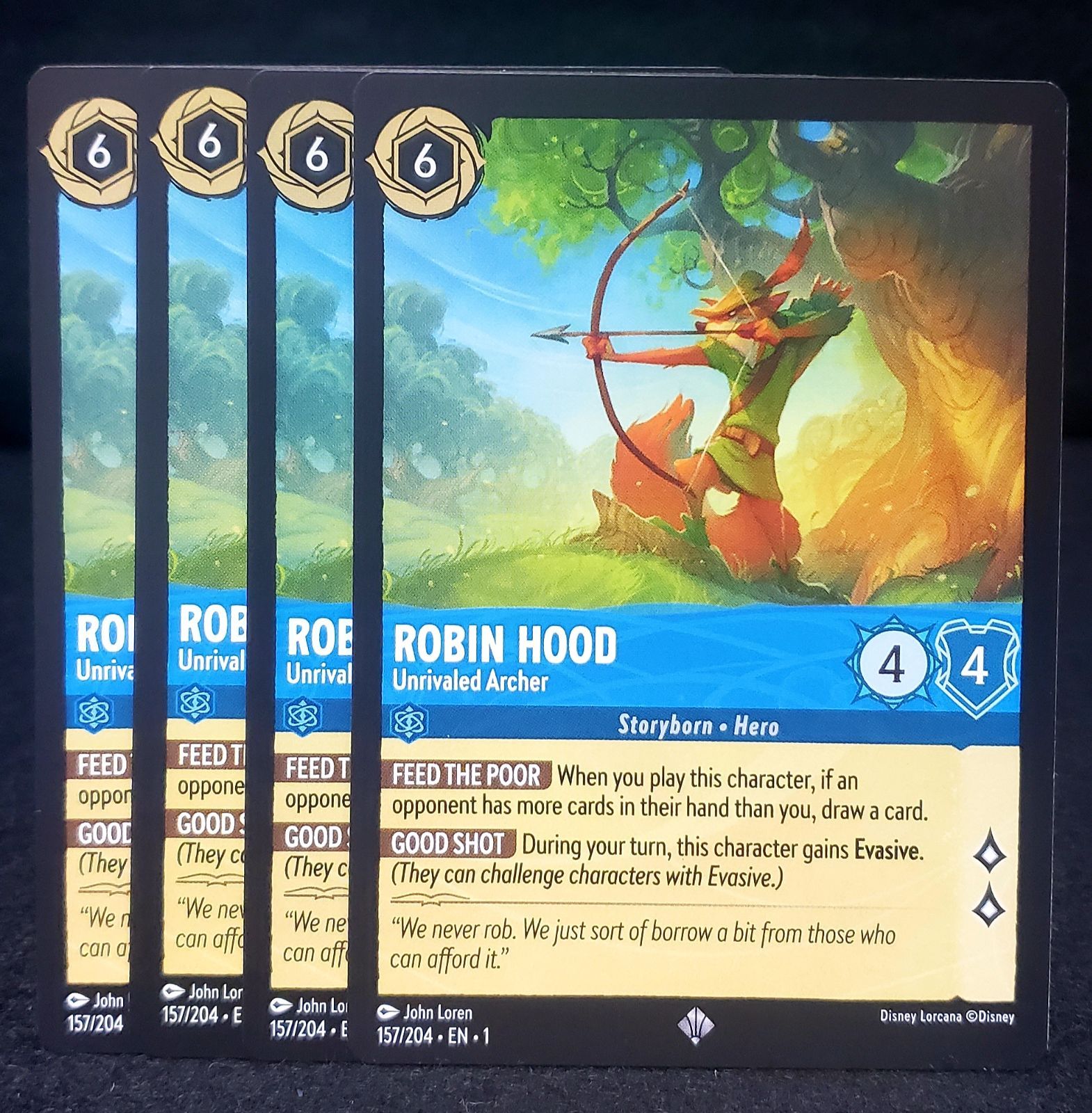 ロルカナ】通常版 ロビン・フッド 4枚セット ロビンフッド レジェンダ