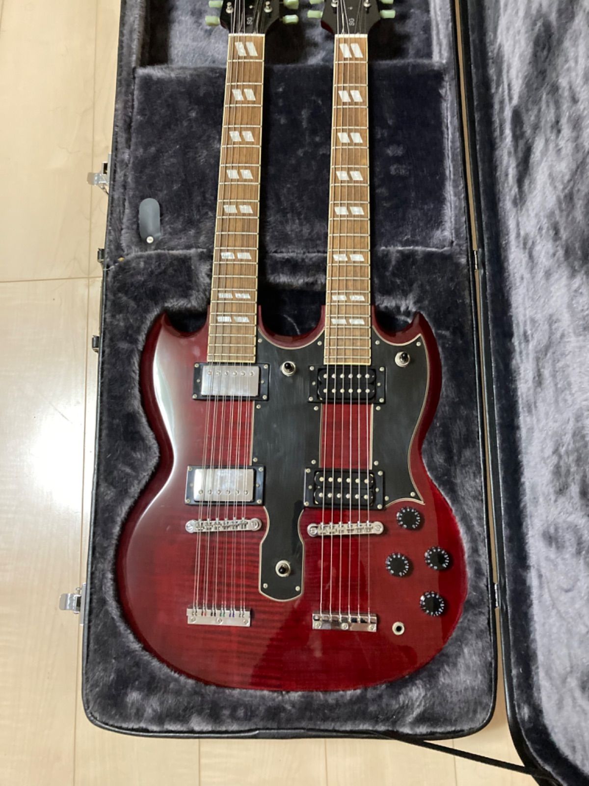Epiphone G-1275 Custom Double Neck 激レア限定 - メルカリ