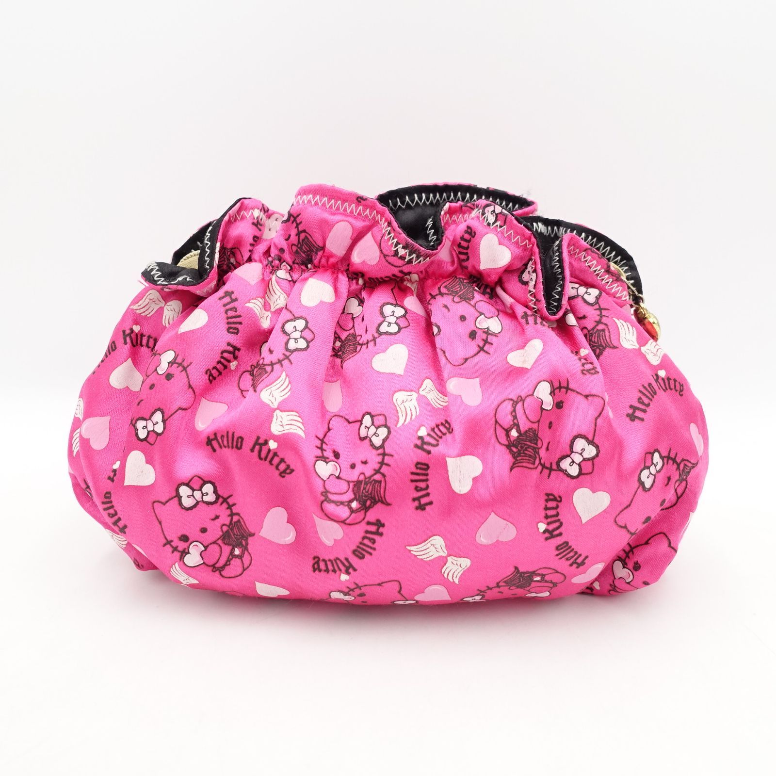 ハローキティ 巾着ポーチ ピンク エンジェル ハート 平成ギャル 平成