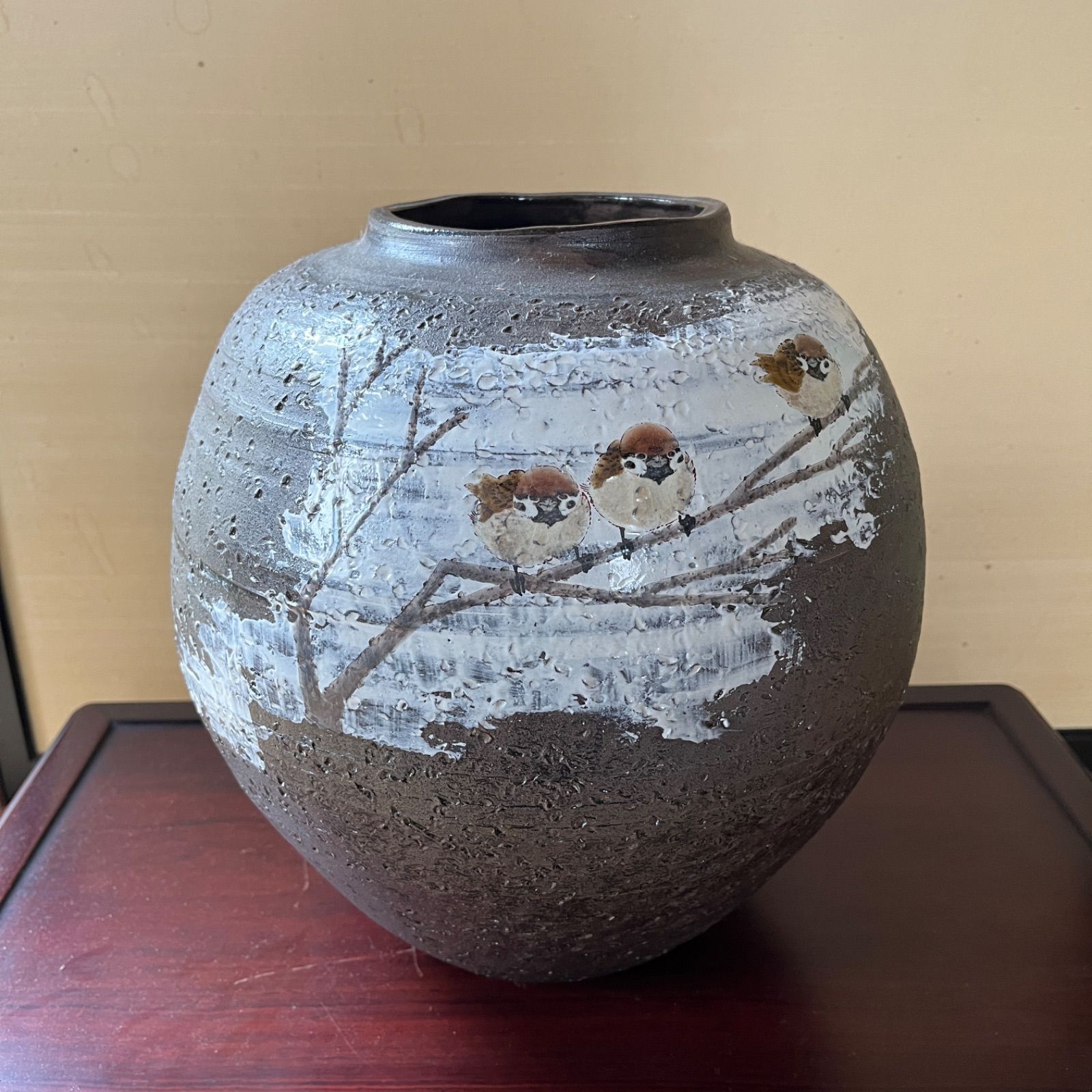 九谷焼】花瓶『福良雀』 中村陶志人 作 ⭐︎アーカイブ品⭐︎ - メルカリ