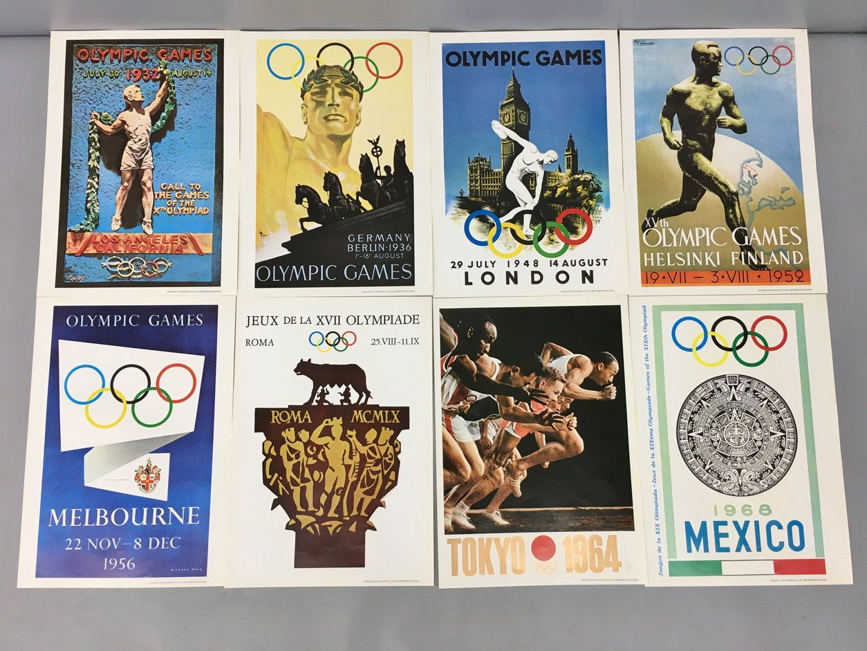 資生堂 オリンピックポスター 18枚セット アテネからモントリオール