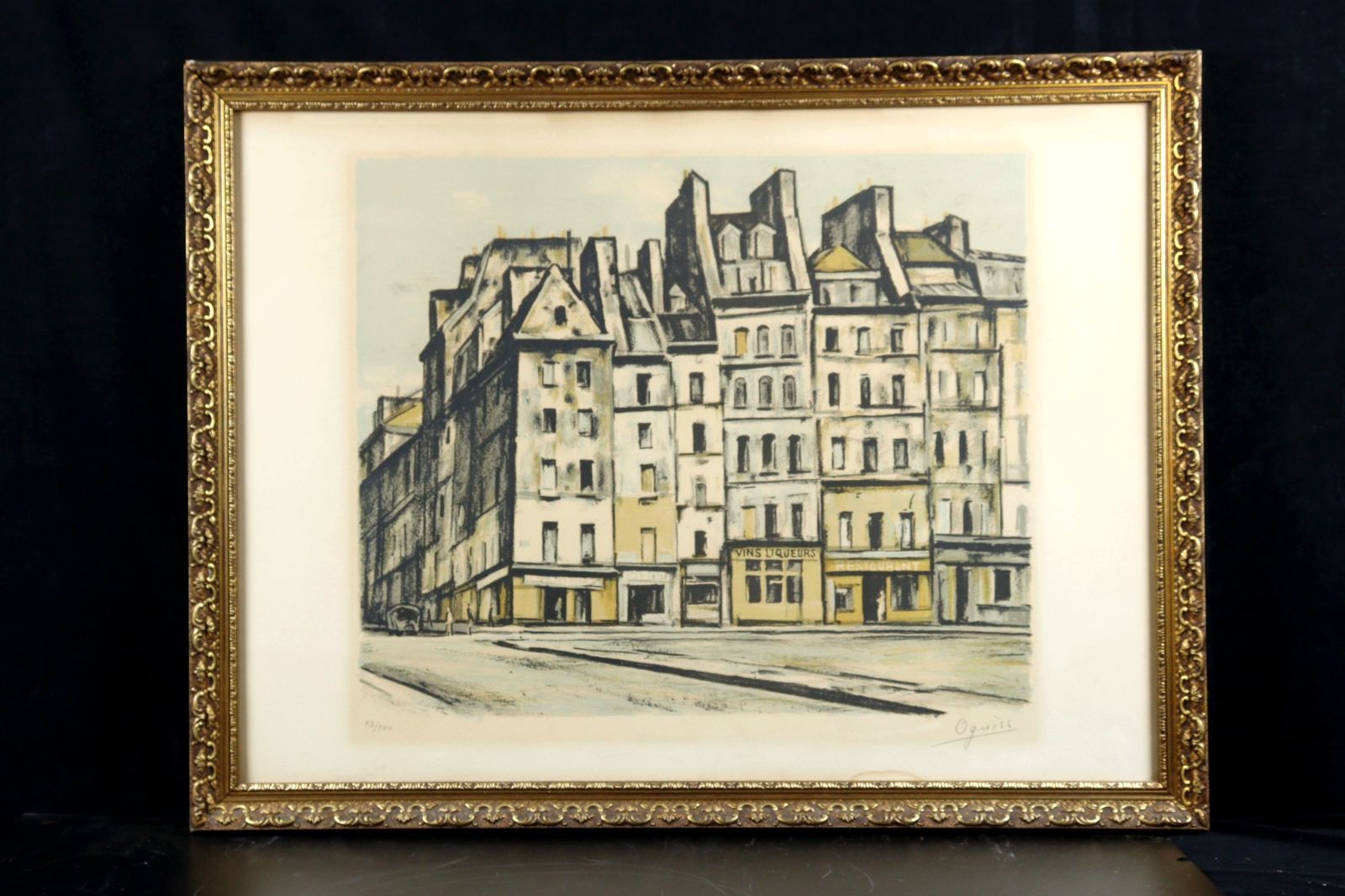 荻須高徳 「ボーブール」 リトグラフ 93/100 直筆サイン パリ 唐物