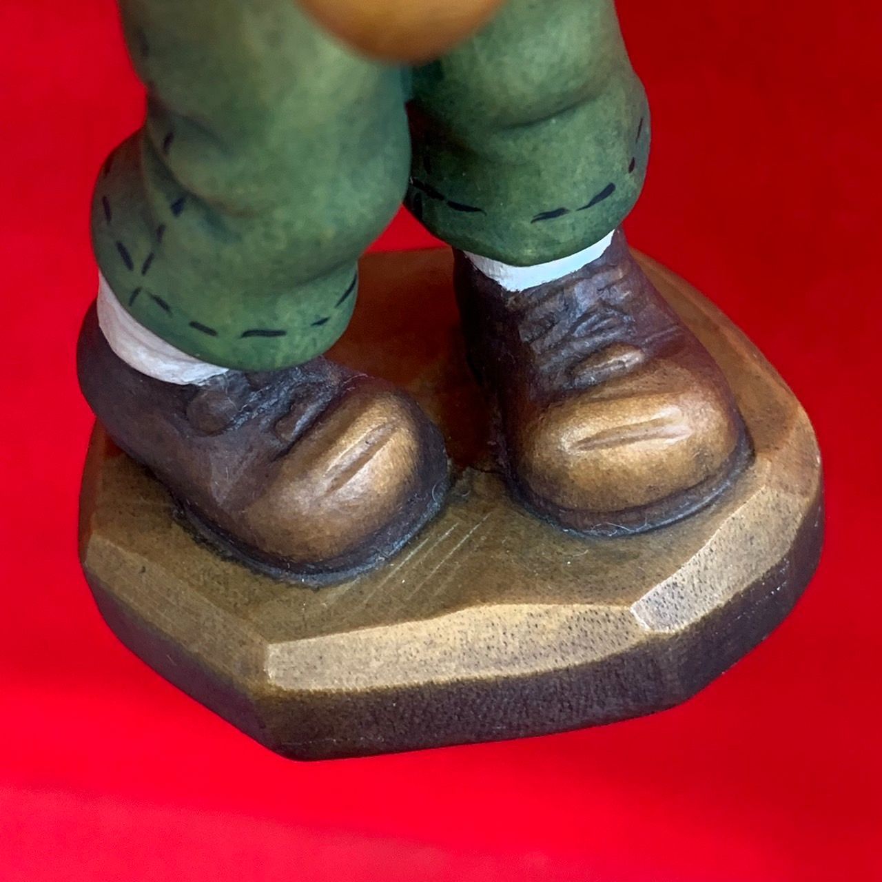 アンリ人形 木彫り サラケイ Bearly Ready 12cm Anri イタリア 置物 J1