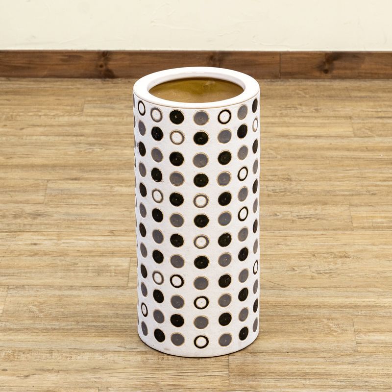 信楽焼 傘立て 菱柄（薄） 高さ48cm 楽天市場】信楽焼き 傘立て 陶器