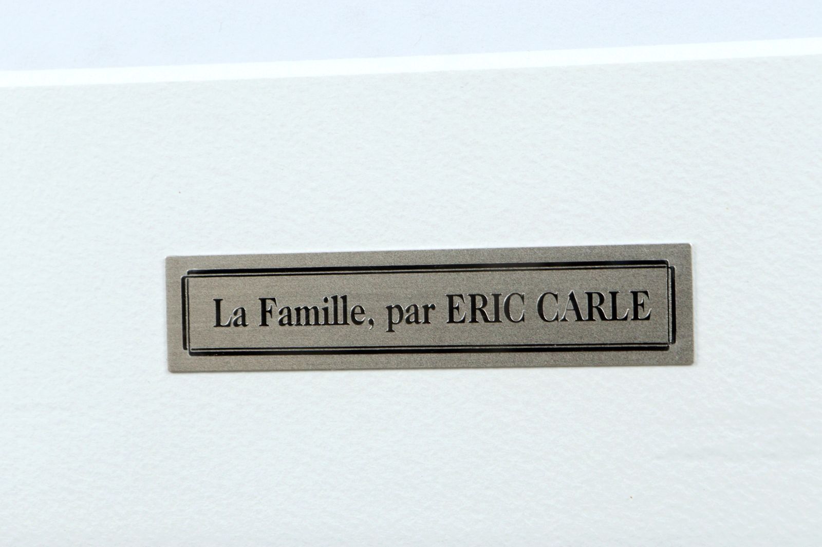 ▽エリック・カール Eric・Carle 「La Famille」 リトグラフ 145/1000