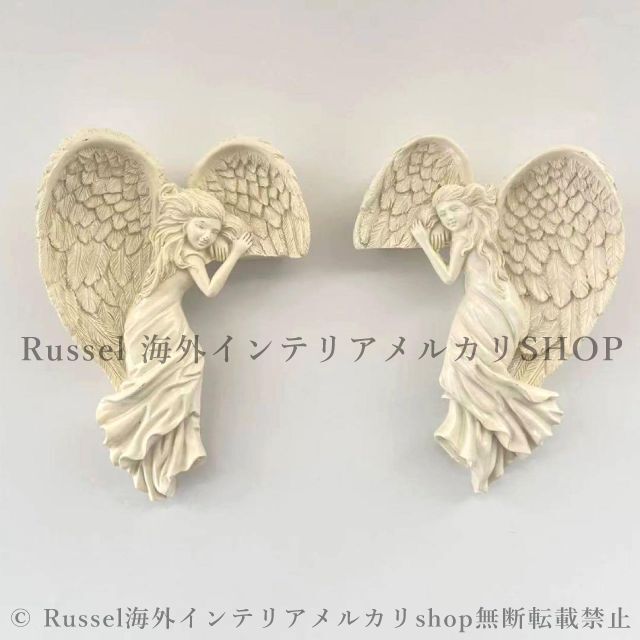 ヨーロッパ式鉄芸 飾りを掛ける 壁飾り 天使の翼