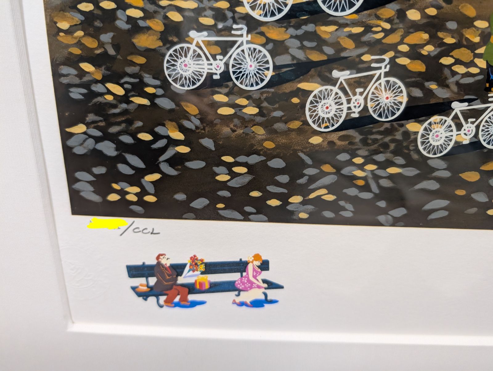 真作保証 ヒロ・ヤマガタ作 特別額装 シルクスクリーン 『プロポーズ