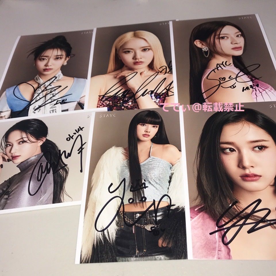 instax チェキ ポラロイド yoon ユン stayc 直筆サイン 【公式通販】