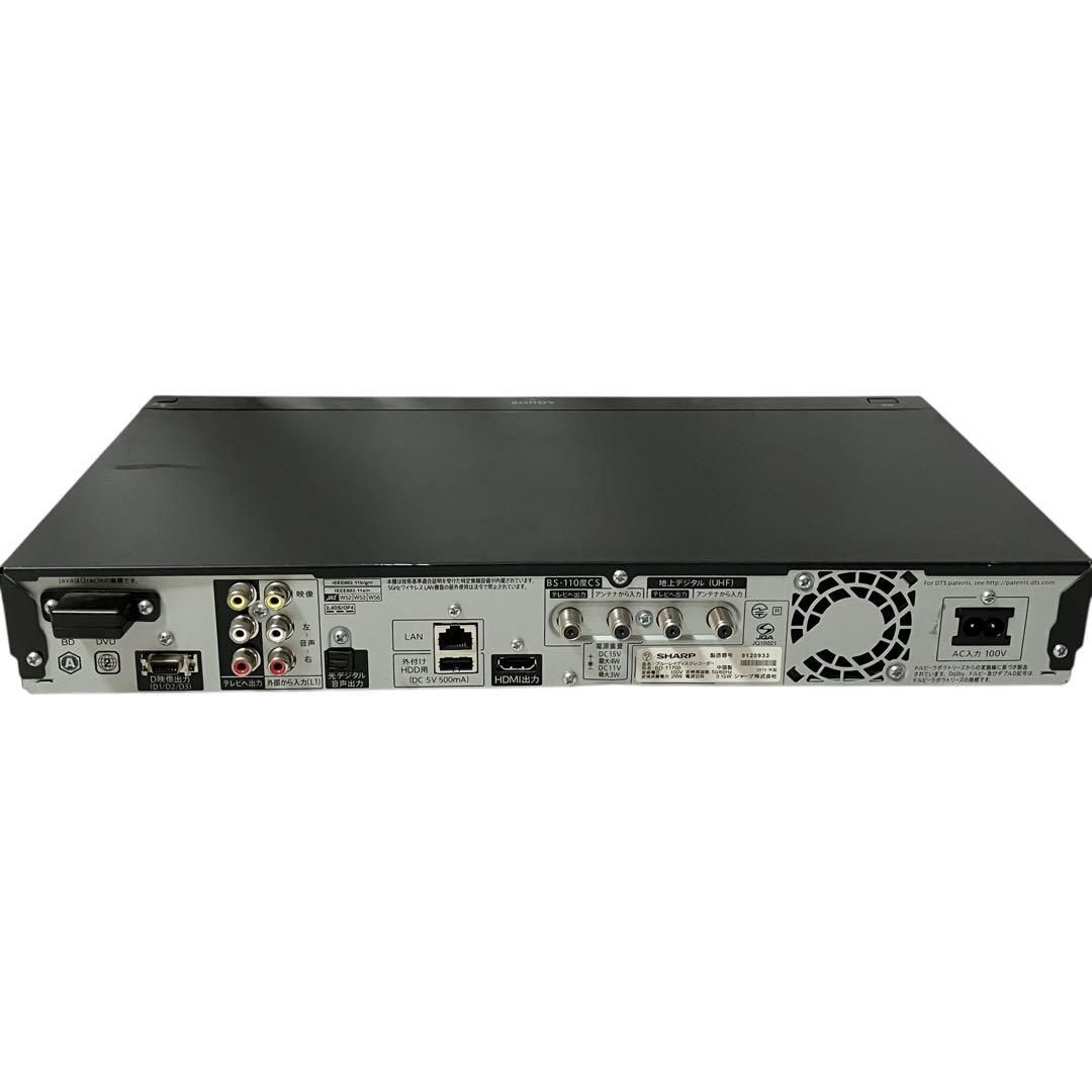 シャープ 1TB 3番組同時録画 AQUOS ブルーレイ レコーダー Ultra HD/4K