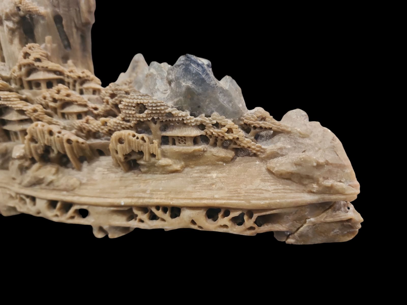 中国美術 置物 寿山石 オブジェ 中国古玩 彫刻 石彫刻 山水 盆石 鑑賞