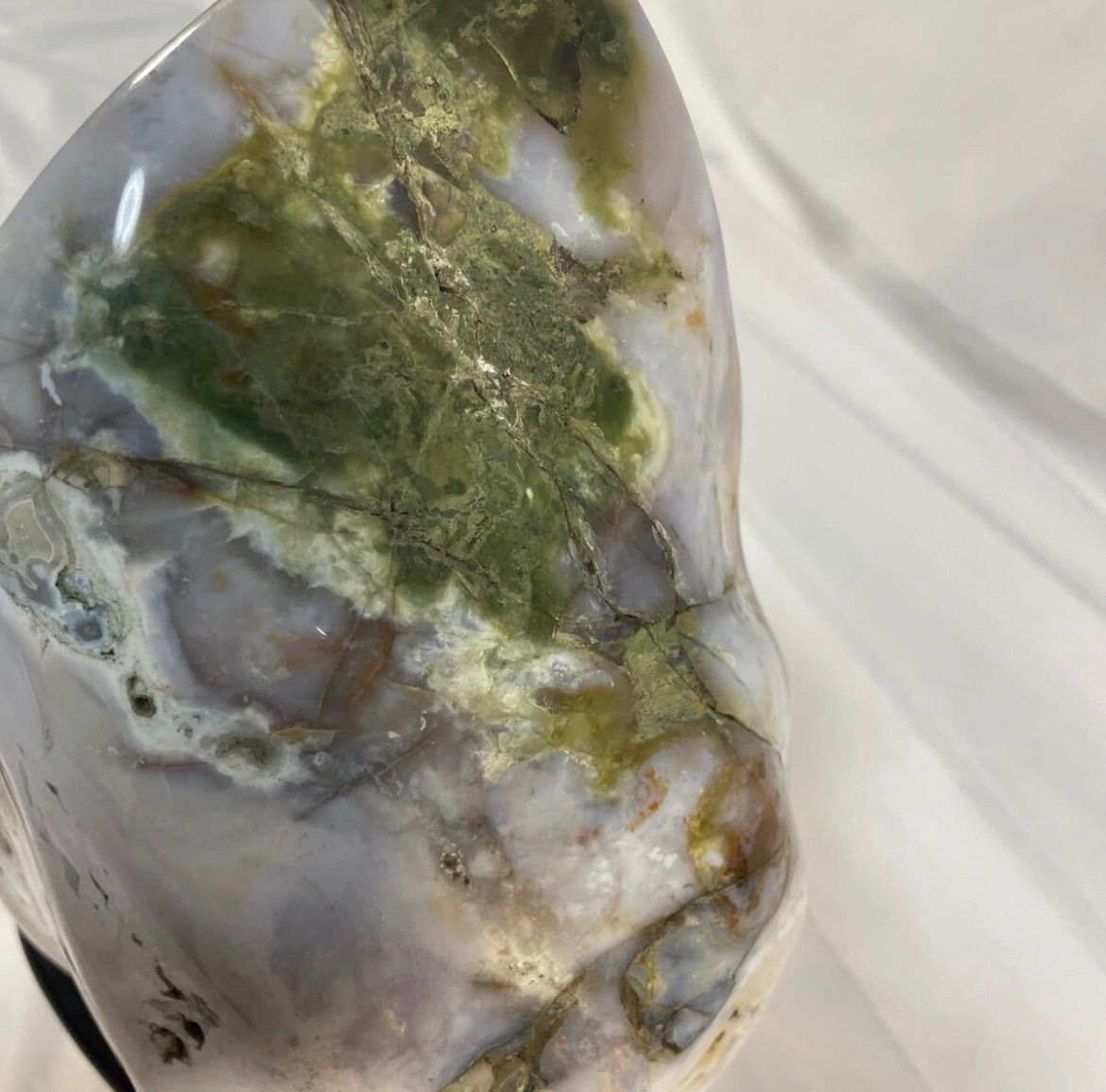 瑪瑙 メノウ 鑑賞石 天然石 自然石 原石 置物 台座付 総重量約10.5kg