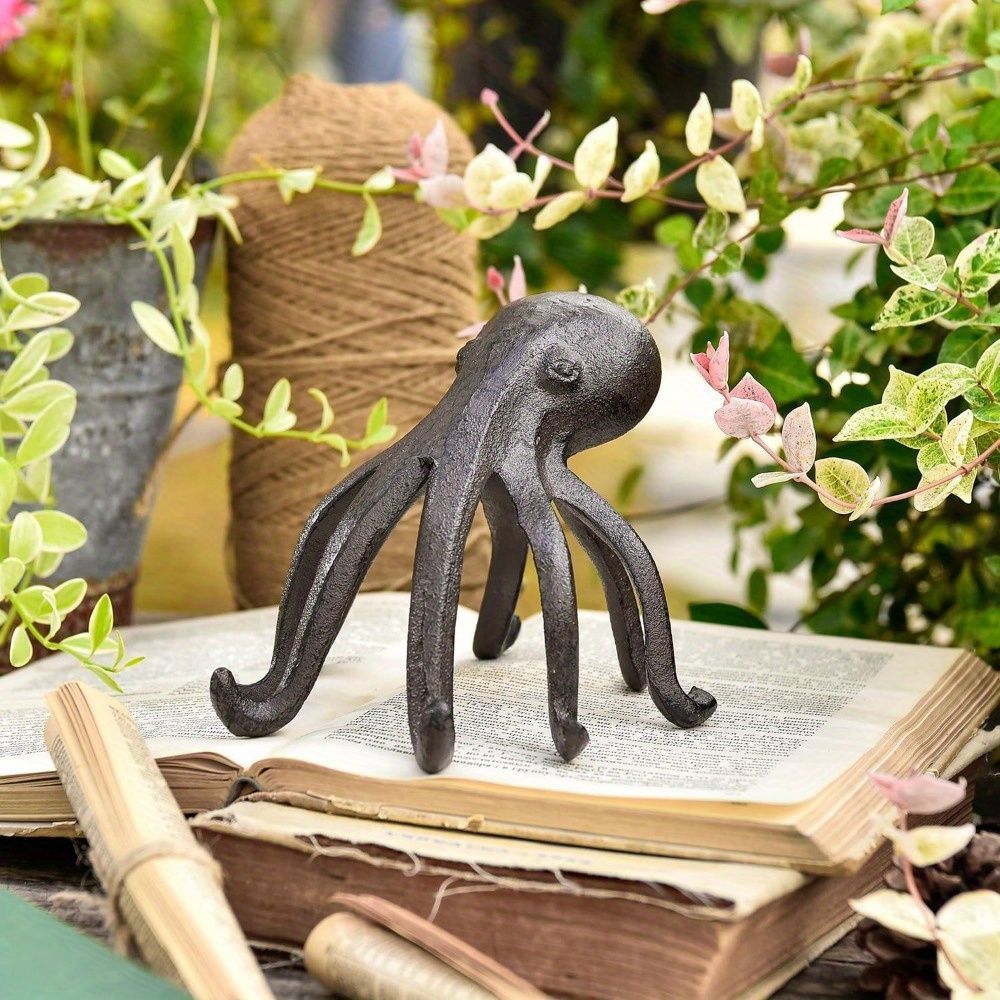 置物 オブジェ ガーデンオーナメント タコ たこ オクトパス 鉄 室内