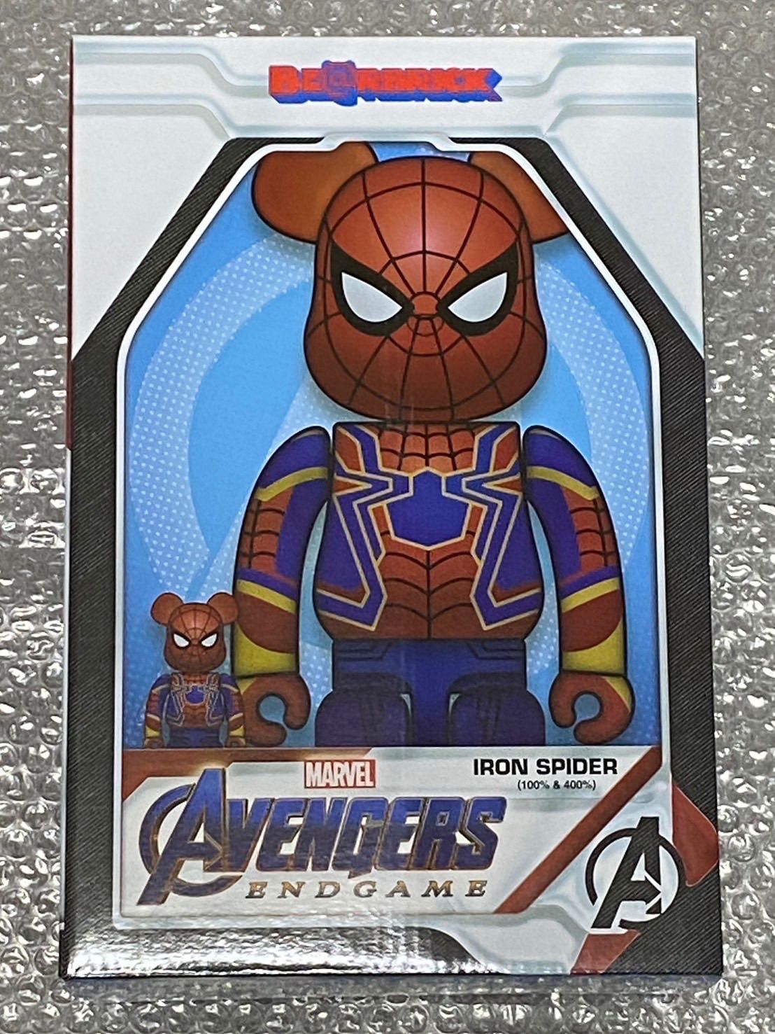 BE@RBRICK IRON SPIDER 100％ & 400％ ベアブリック アイアン