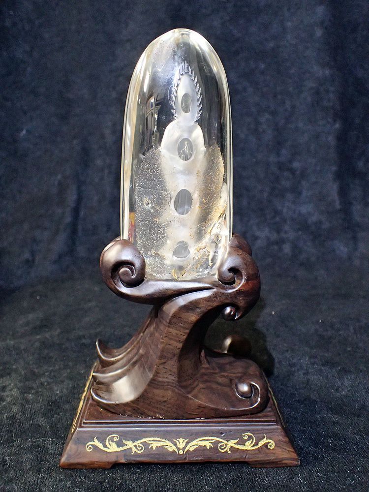 天然石】観音像＿ガーデンクオーツ／268g(台座込553g) - メルカリ