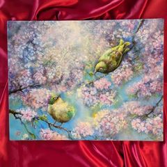 果物静物画 油絵 シャインマスカット 静物画 絵画 果物絵画 果物油絵