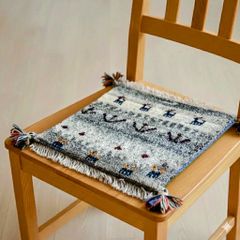 ギャッベ 玄関マット 本物 手織り ロリバフ ペルシャ絨毯 ギャベ ラグ