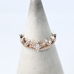 研磨済】 JUSTIN DAVIS PRIDE&JOY/CROWN リング 9号 ブラック SRJ272