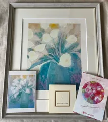 荒井孝「滝桜」リトグラフ直筆サイン・落款・エディション・作品証明