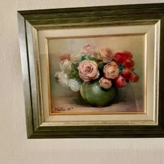画家haru☆油彩画F6号☆薔薇☆真作☆原画☆一点物☆ 画家haru☆油彩画