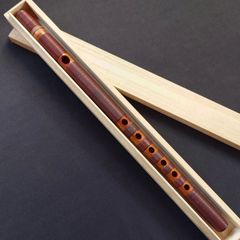 龍笛】新古管 煤竹 黒色 本漆 籐巻 黒頭 桐箱付き／雅楽／神楽 - メルカリ