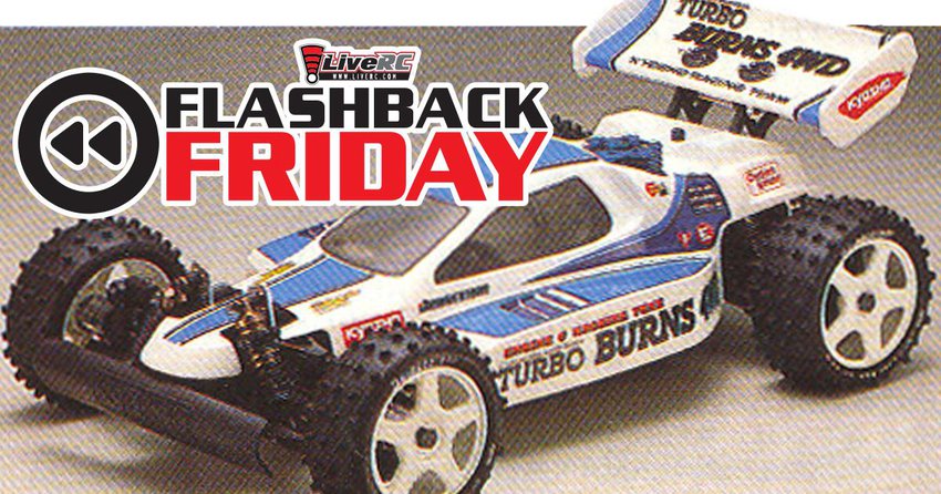LiveRC - FLASHBACK FRIDAY: 1989 Kyosho Turbo Burns 1/8 Nitro Buggy
