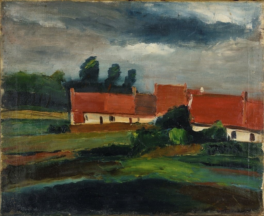 コラム】佐伯祐三の第1次パリ時代－《オニー風景》【1月28日絵画