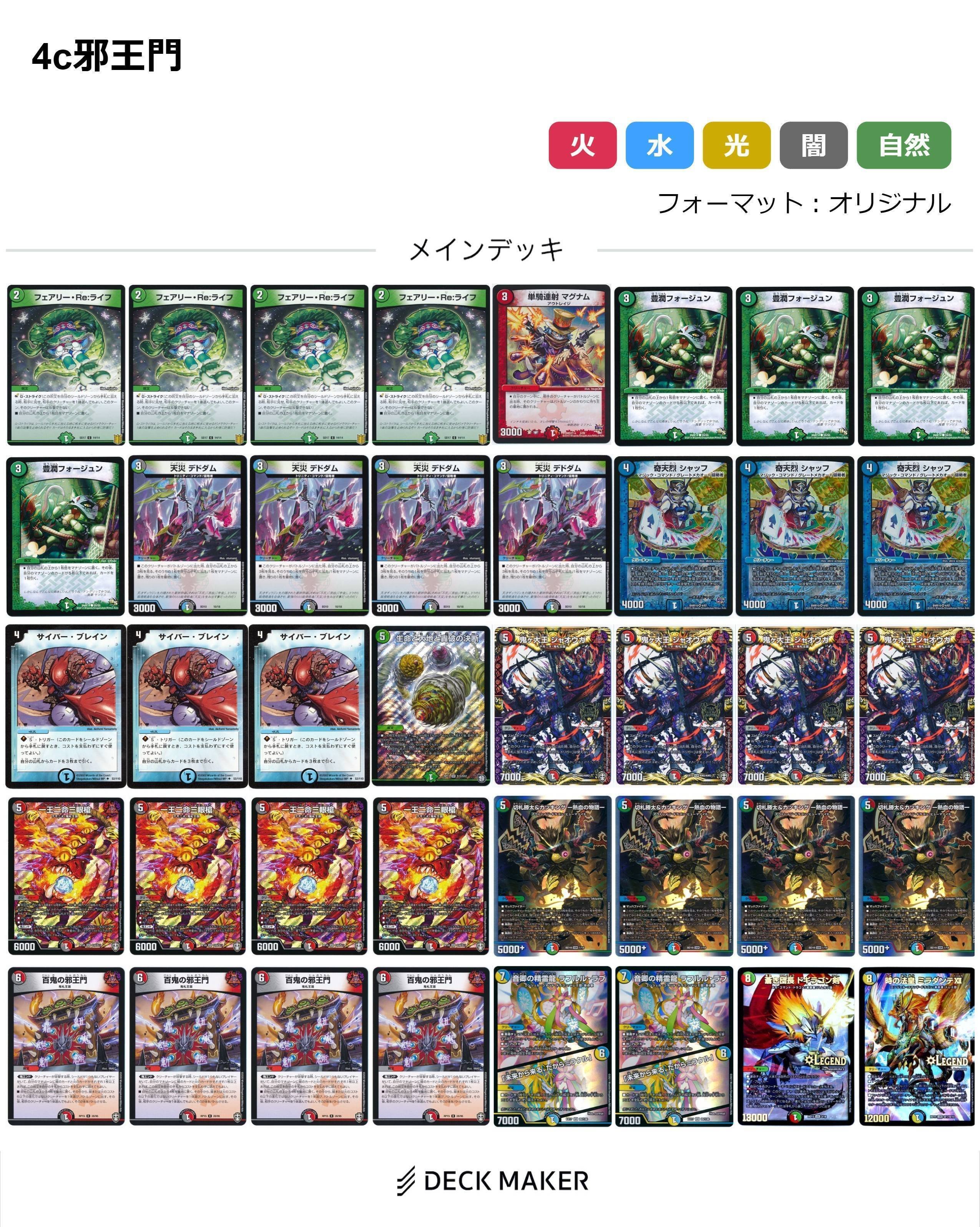 4c邪王門＋調整用パーツ 4C邪王門 デッキ 調整パーツ付き 1枚の通販 蒼