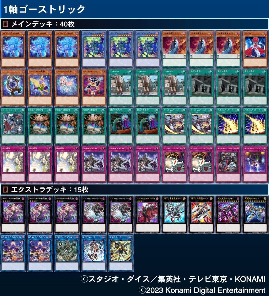 デッキ紹介】1軸ゴーストリック｜夏野