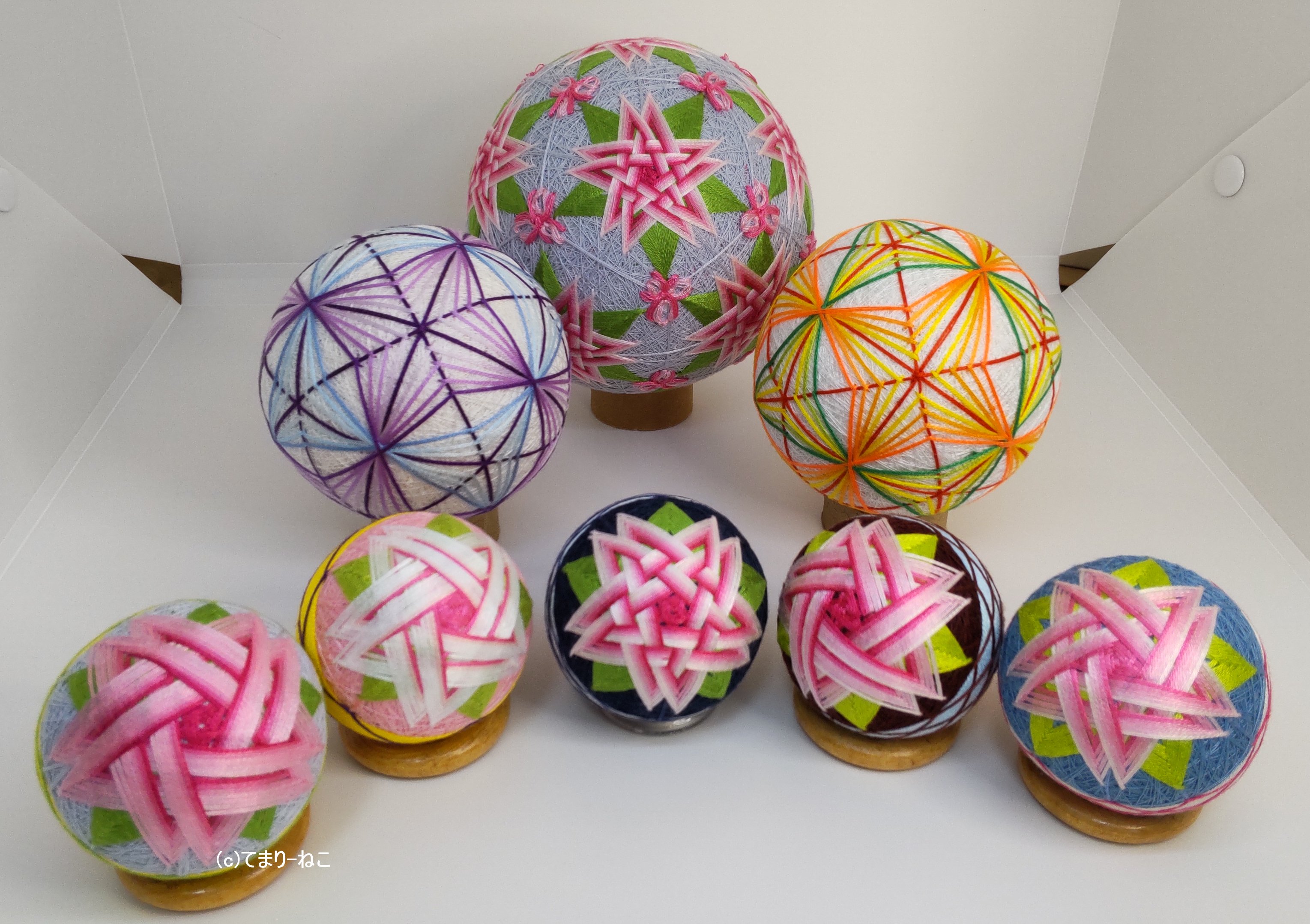 星籠桜」「紫陽花」「夏果」「星桜」です。｜てまり-ねこ