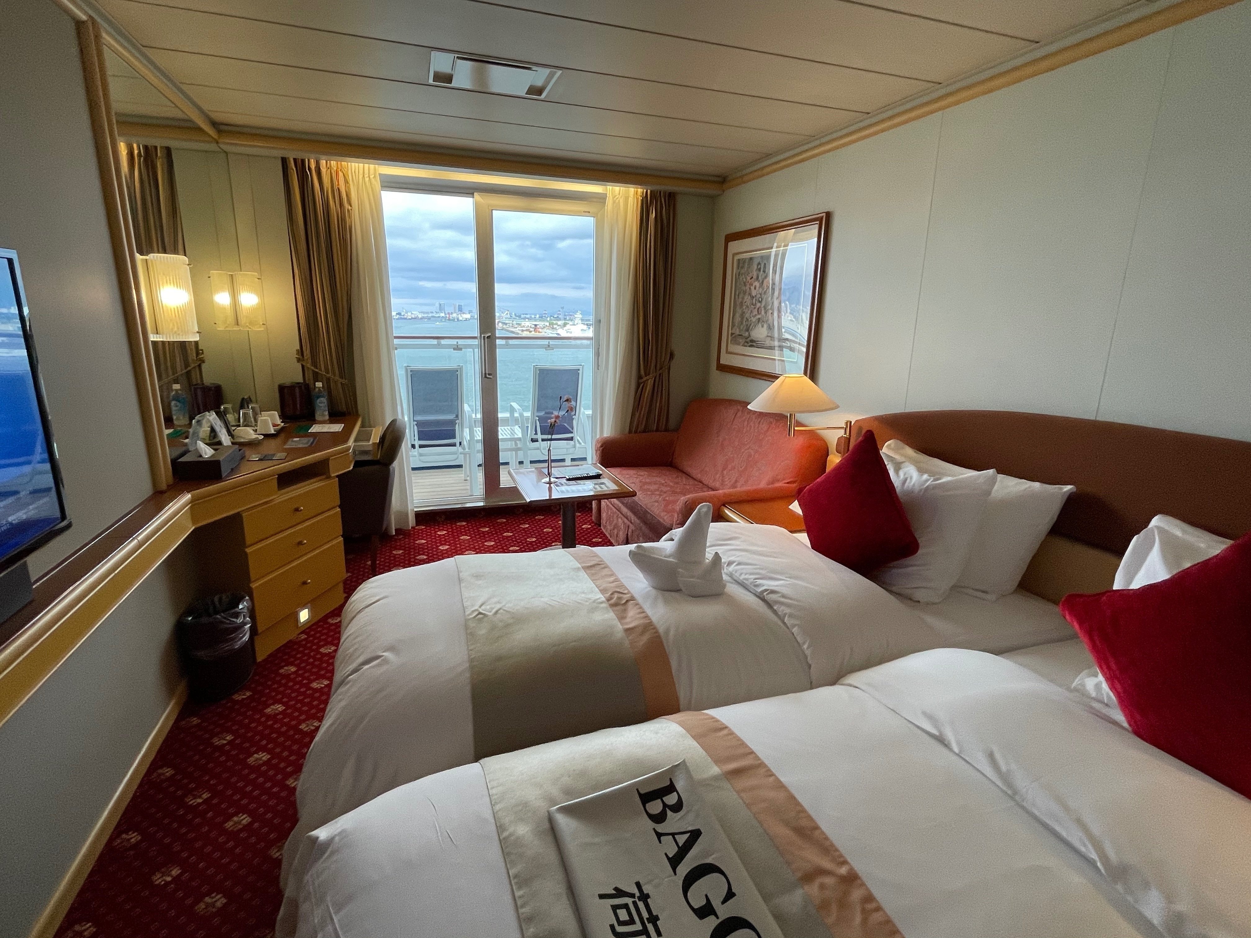 飛鳥IIクルーズ】お部屋は断然バルコニー付きが◎｜橘田 絵里香（えり