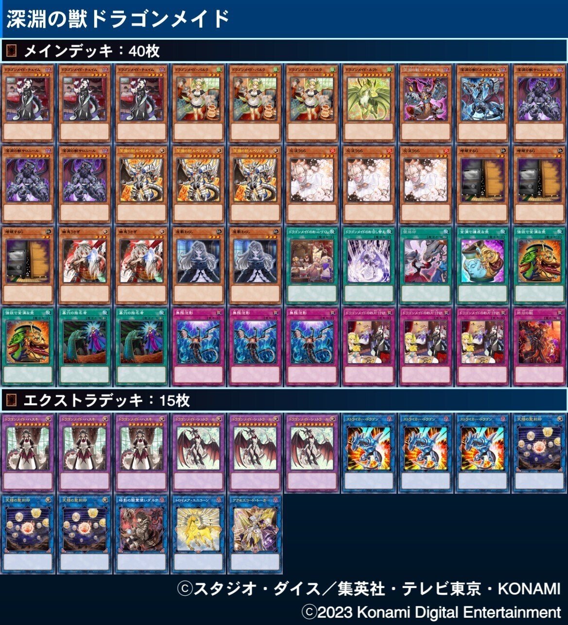 遊戯王マスターデュエル】深淵の獣ドラゴンメイドでマスター1到達した