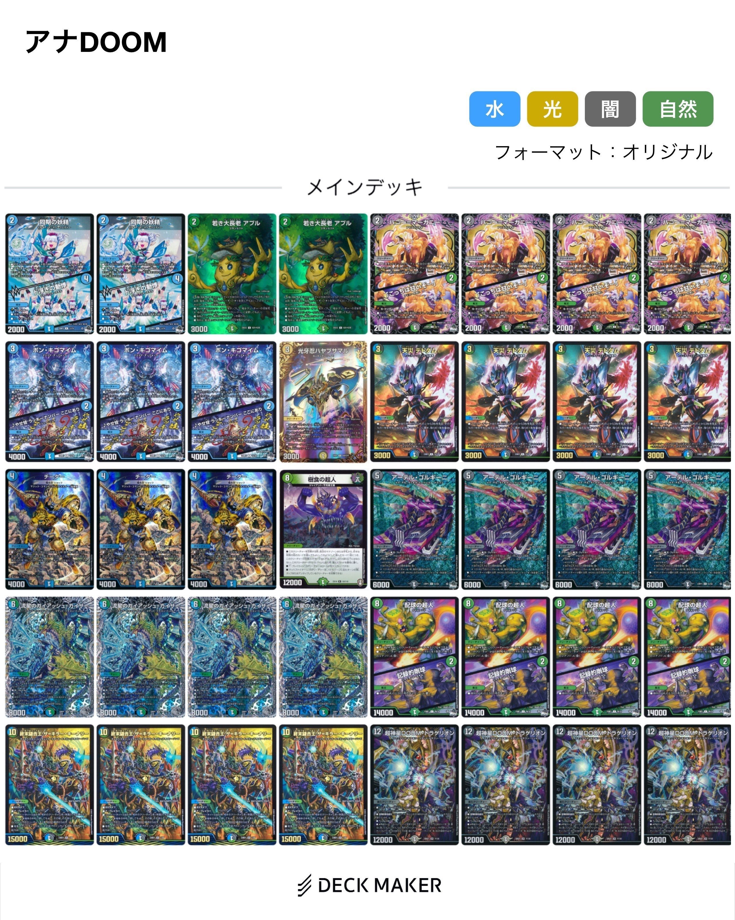 解説】アナカラーDOOMを3回使ったら3回本戦に行った話｜アブチー